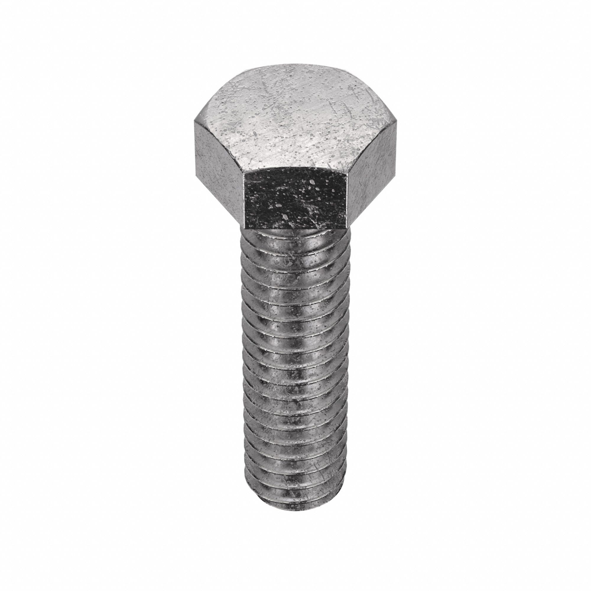 Machine Screw: #8-32 Thread Size, 5/8 in Lg, Stainless Steel, Plain, Hex, External Hex, 100 PK