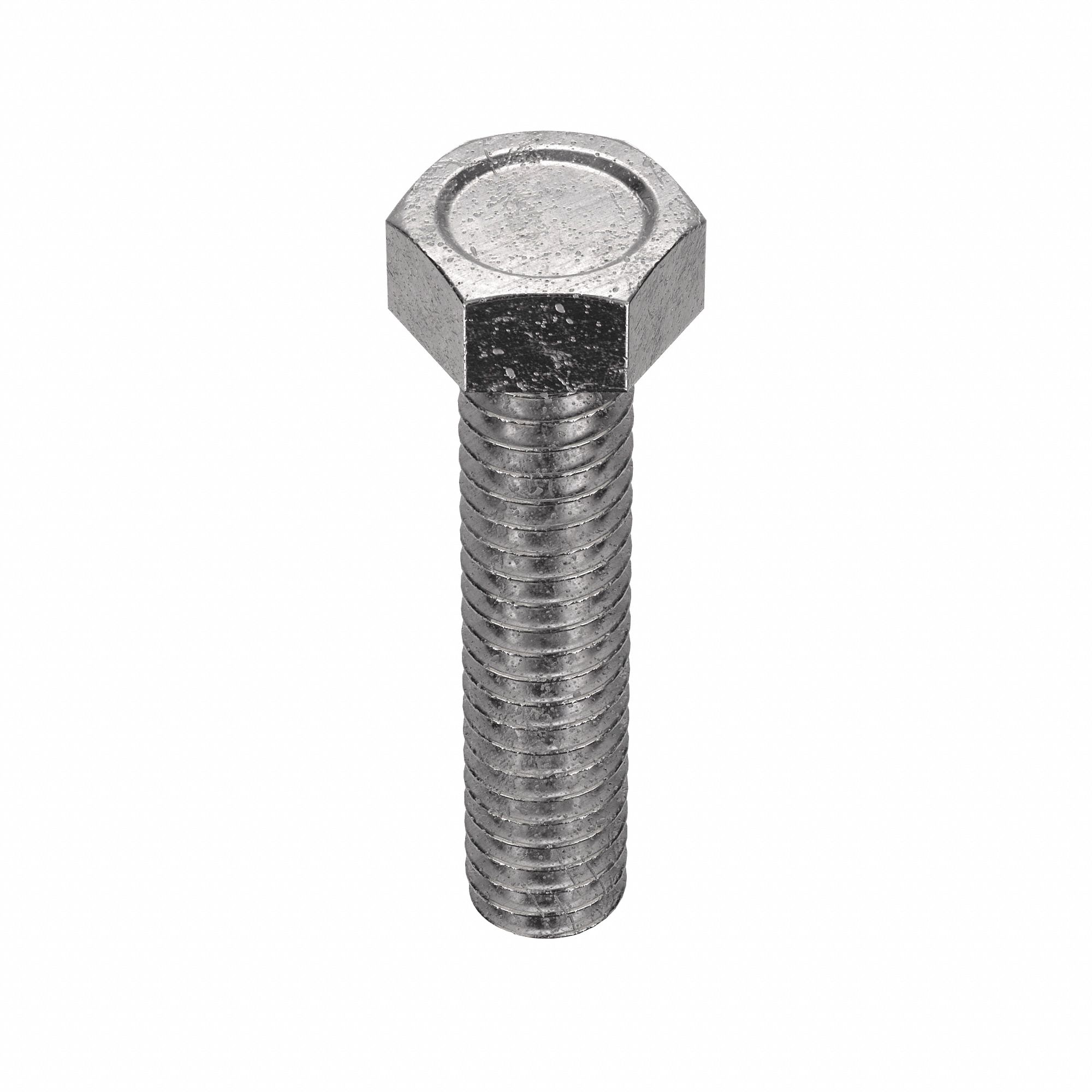 Machine Screw: #8-32 Thread Size, 3/4 in Lg, Stainless Steel, Plain, Hex, External Hex, 100 PK