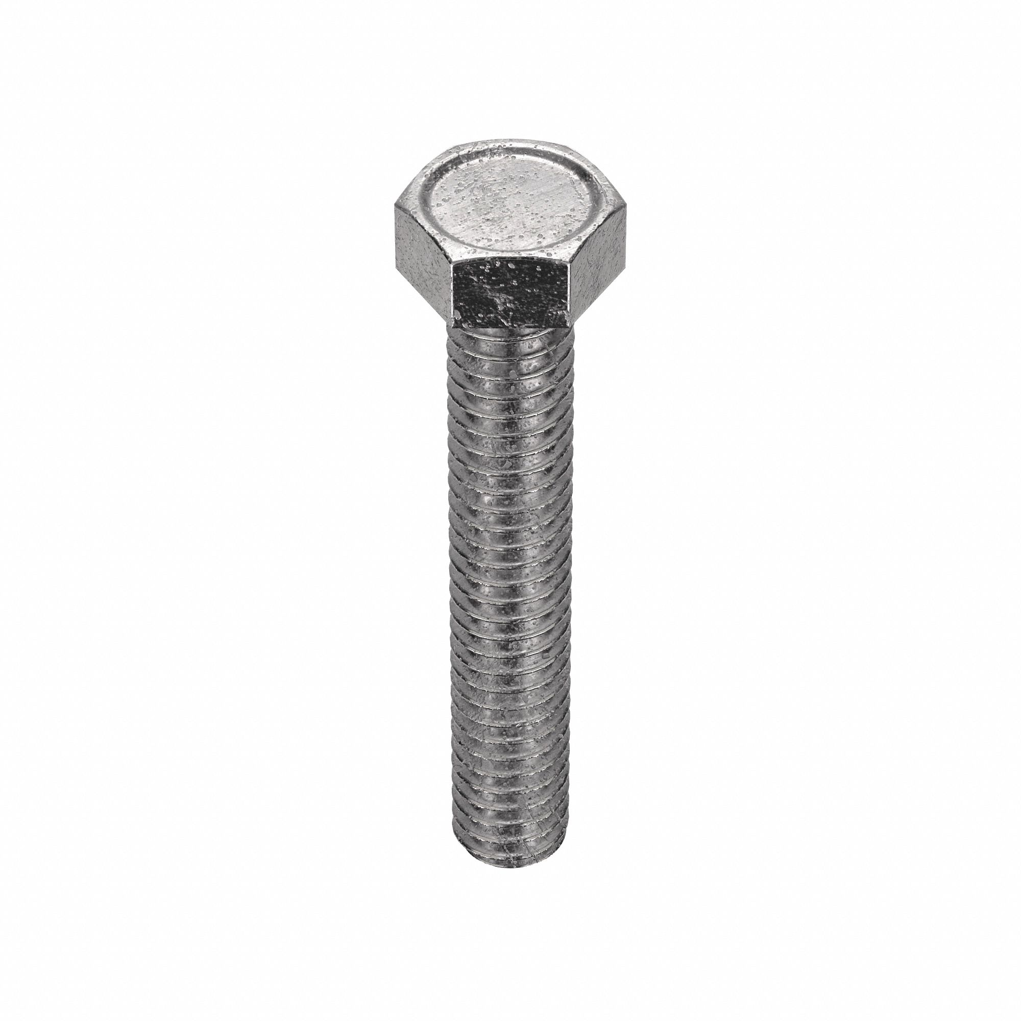 Machine Screw: #8-32 Thread Size, 1 in Lg, Stainless Steel, Plain, Hex, External Hex, 100 PK