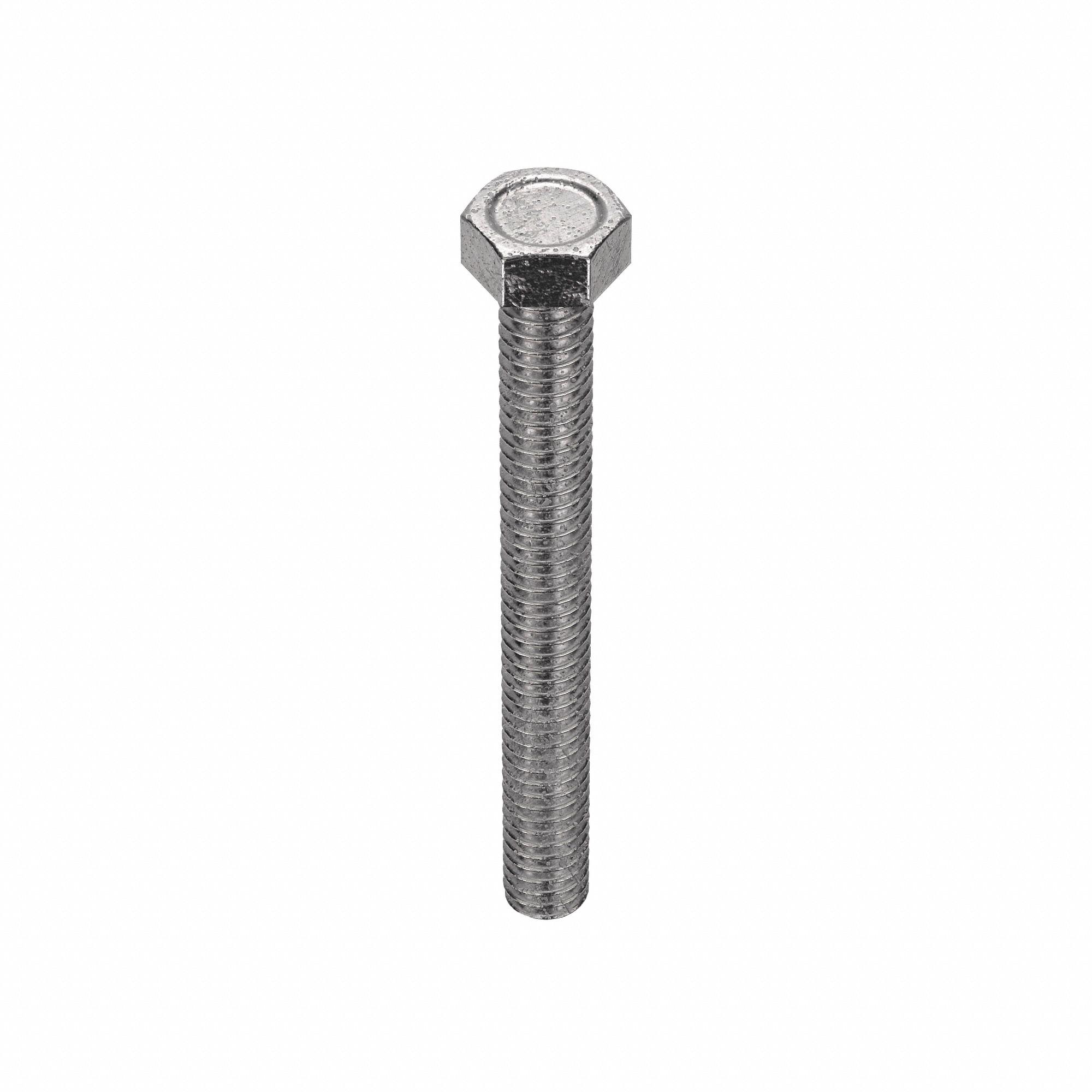 Machine Screw: #8-32 Thread Size, 1 1/2 in Lg, Stainless Steel, Plain, Hex, External Hex, 50 PK