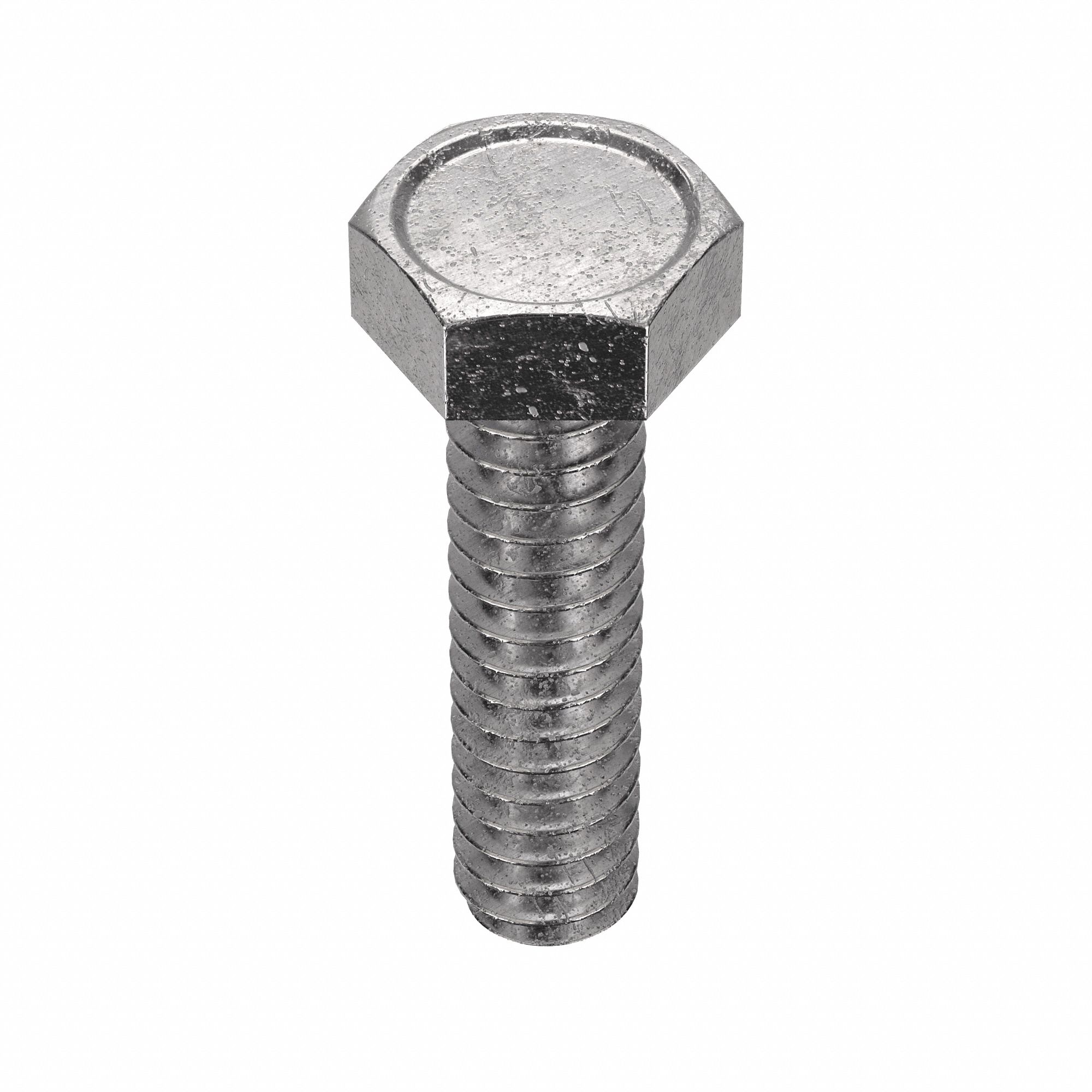 Machine Screw: #10-24 Thread Size, 3/4 in Lg, Stainless Steel, Plain, Hex, External Hex, 100 PK