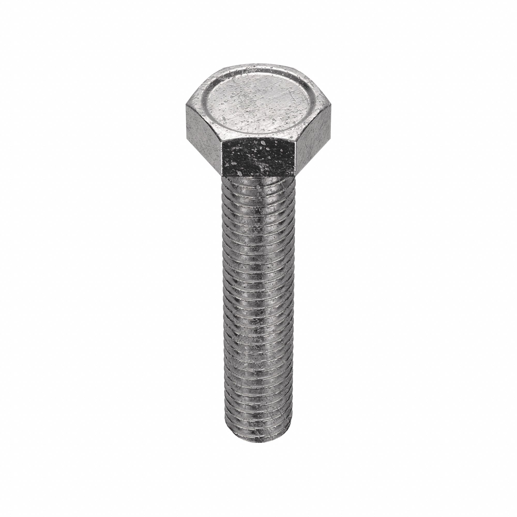 Machine Screw: #10-32 Thread Size, 1 in Lg, Stainless Steel, Plain, Hex, External Hex, 100 PK