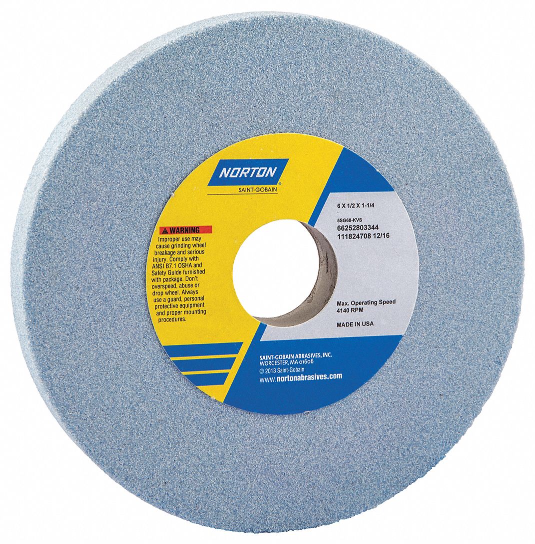 STRAIGHT GRINDING WHEEL,60 GRIT,PK5