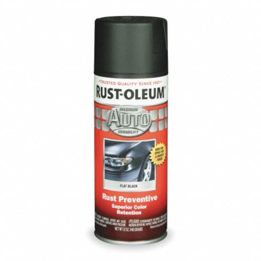 RUSTOLEUM Auto Body Paint, Black, 12 oz. 1PTE6252464 Grainger