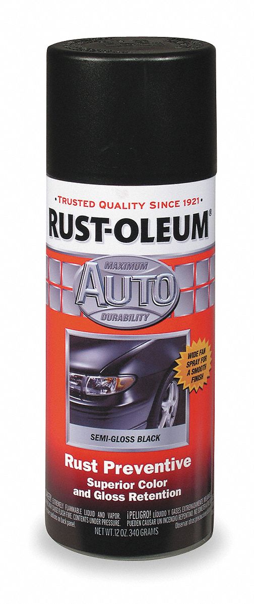 RUST-OLEUM Auto Body Paint, Black, 12 oz. - 1PTE7|252465 - Grainger