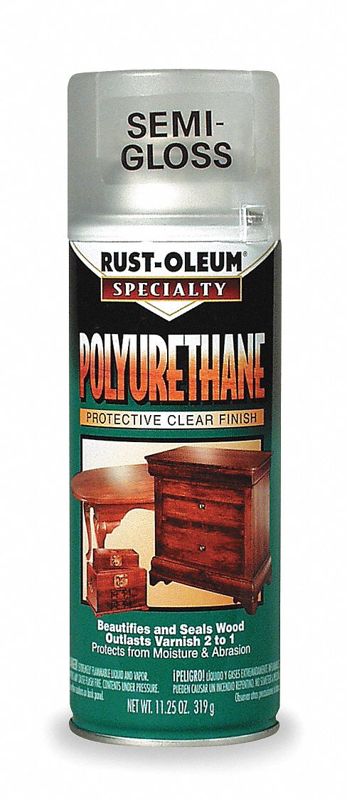 Rust-Oleum Semi Gloss Clear Spray Polyurethane, 11.25 oz.