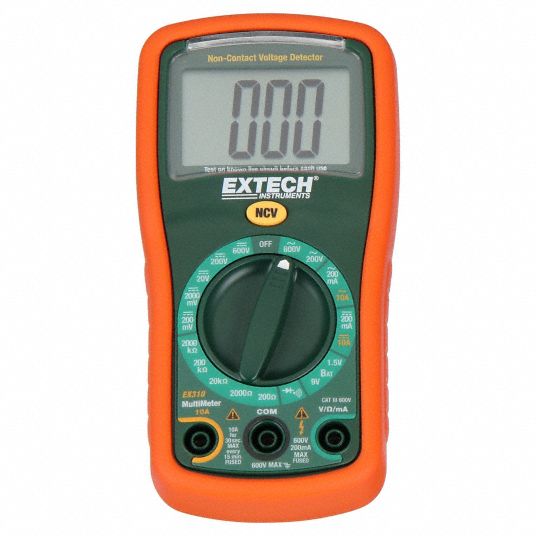 EXTECH, CAT II 1000V/CAT III 600V, Avg, Digital Multimeter - 1PTK4 ...