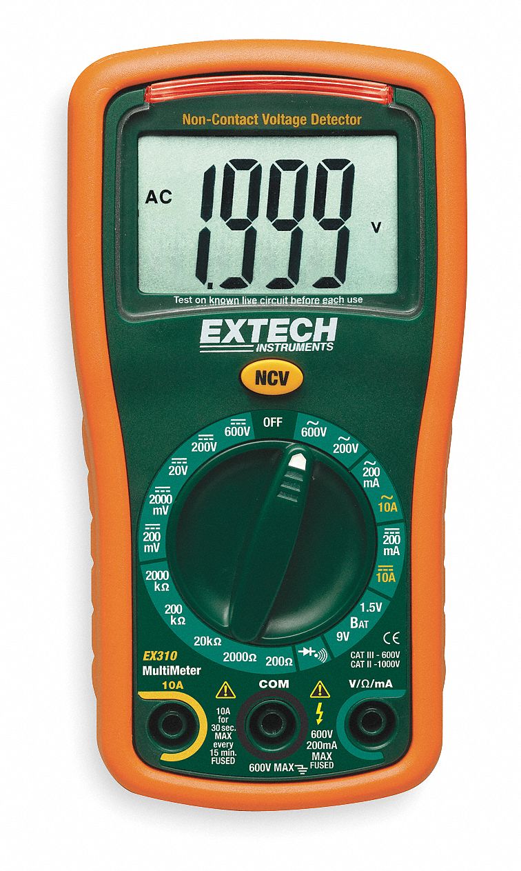 EXTECH Digital Multimeter 2000 Instrument Counts, +/0.50 of Reading