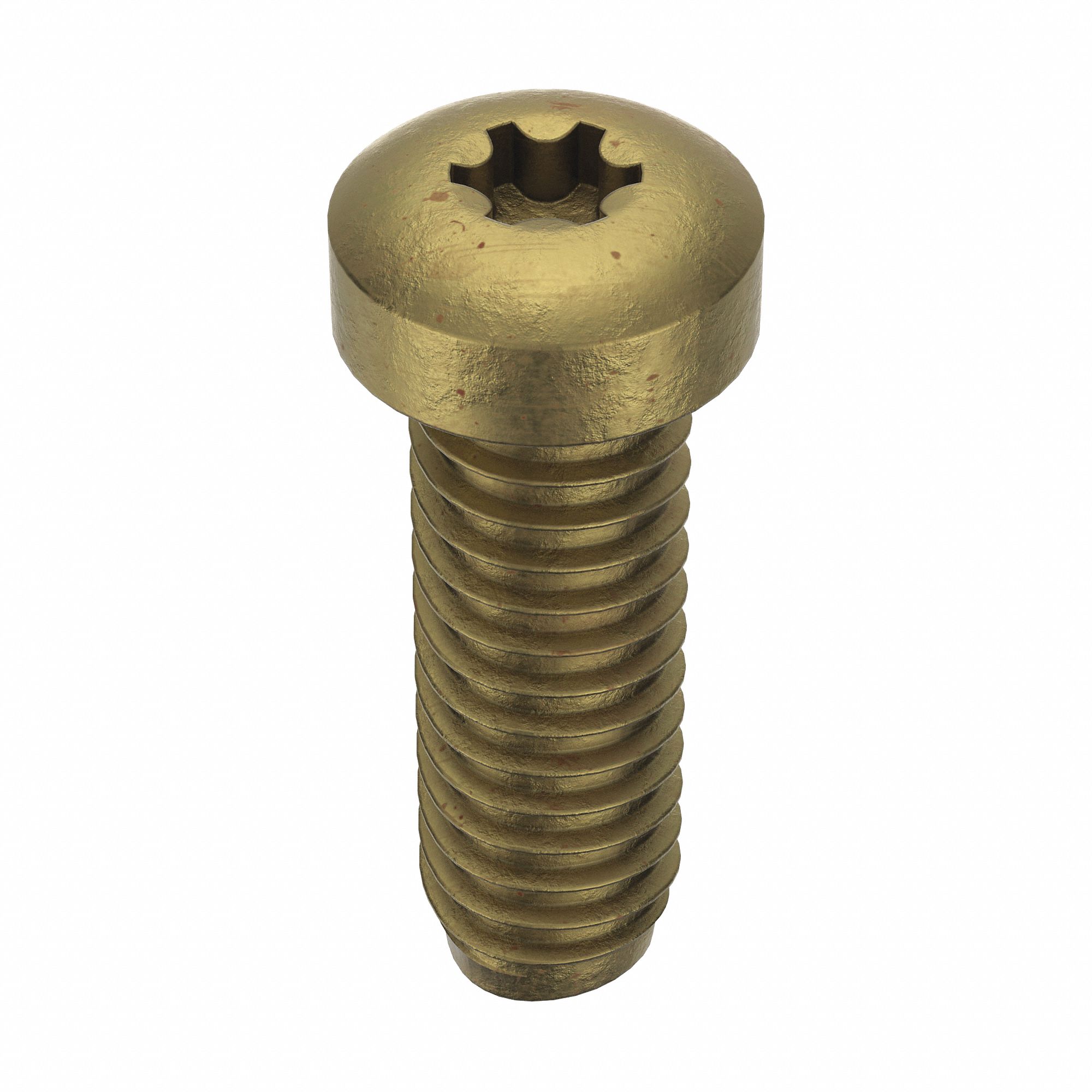 Thread-Forming Screw: M2 Size, 8 mm Lg, Pan, Torx®/Star, Steel, Zinc-Plated, 25 PK