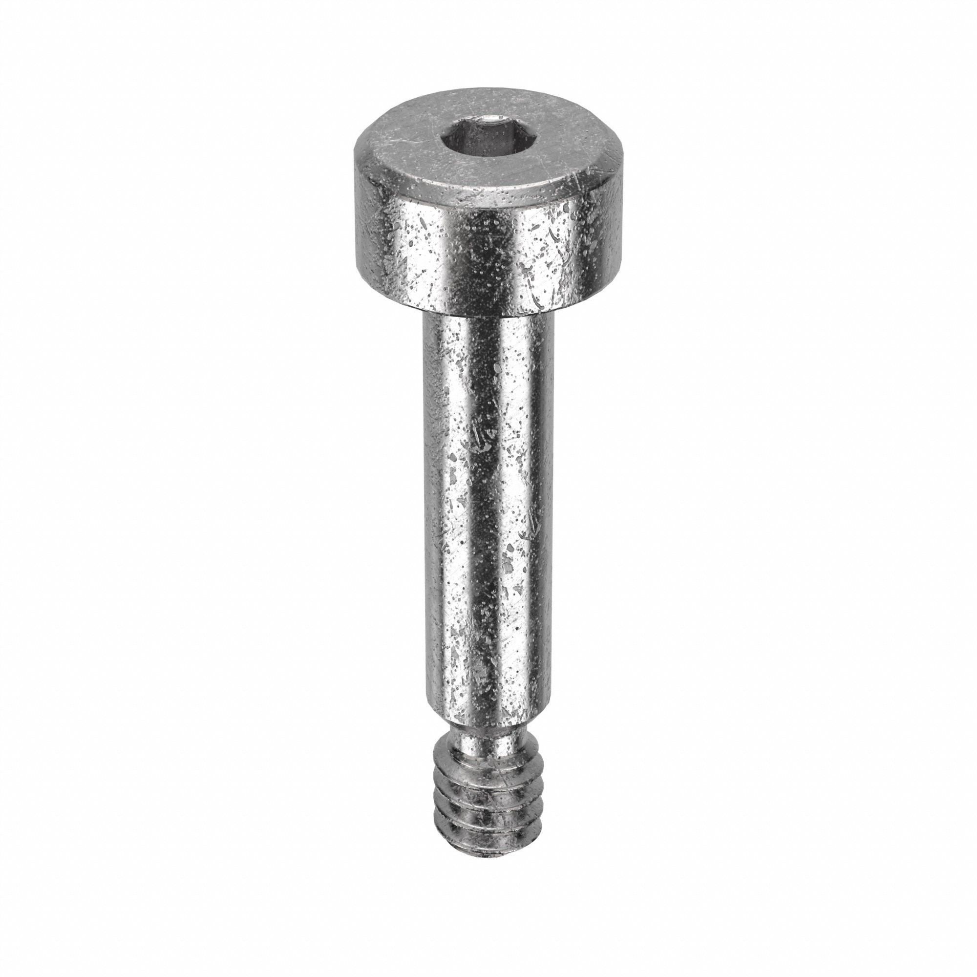 Shoulder Screw: Locking Precision, 4-40 Thr Size, 5/32 in Thr Lg, 1/2 in Shoulder Lg, Std, 5 PK