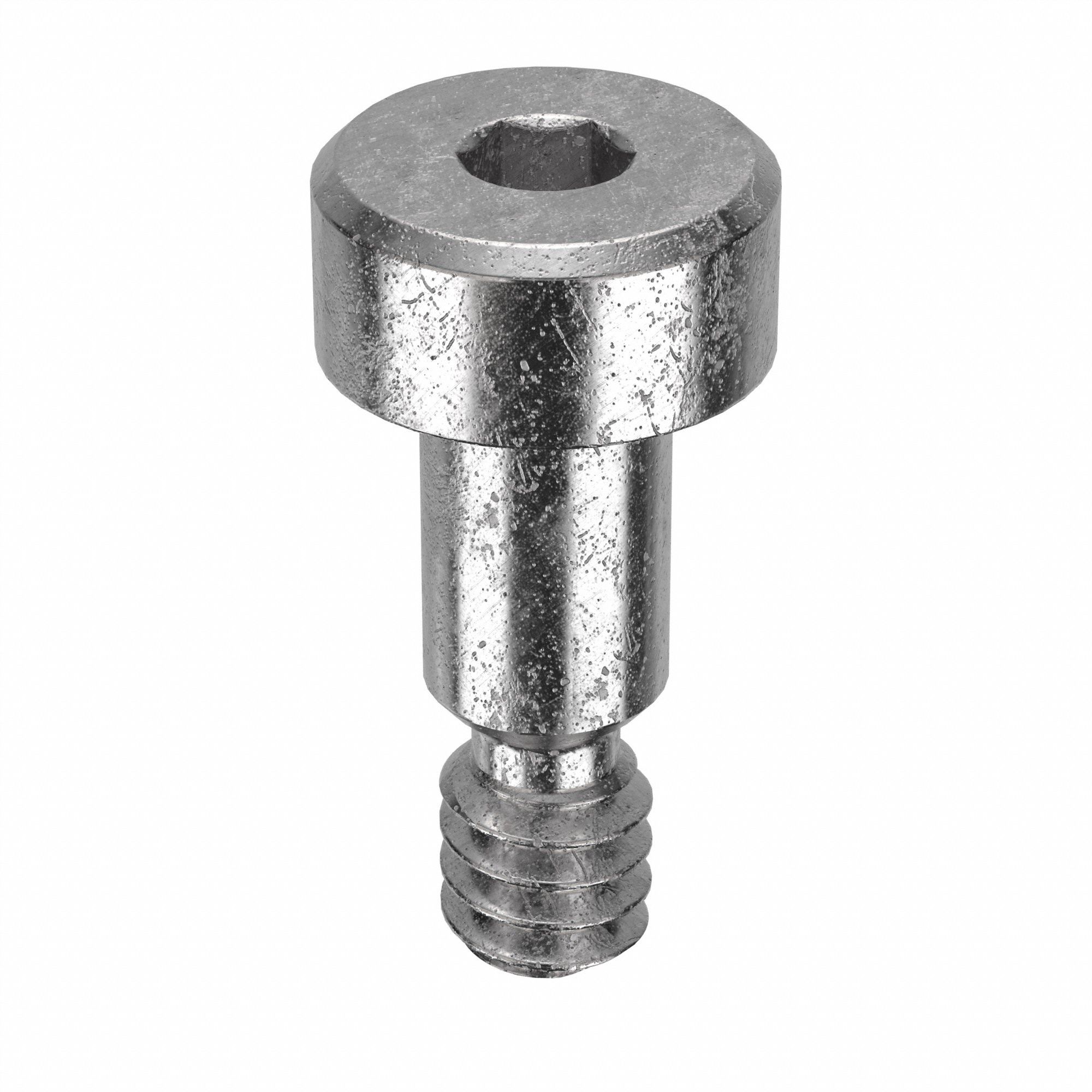 Shoulder Screw: Locking Precision, 6-32 Thr Size, 3/16 in Thr Lg, 1/4 in Shoulder Lg, Std, 5 PK