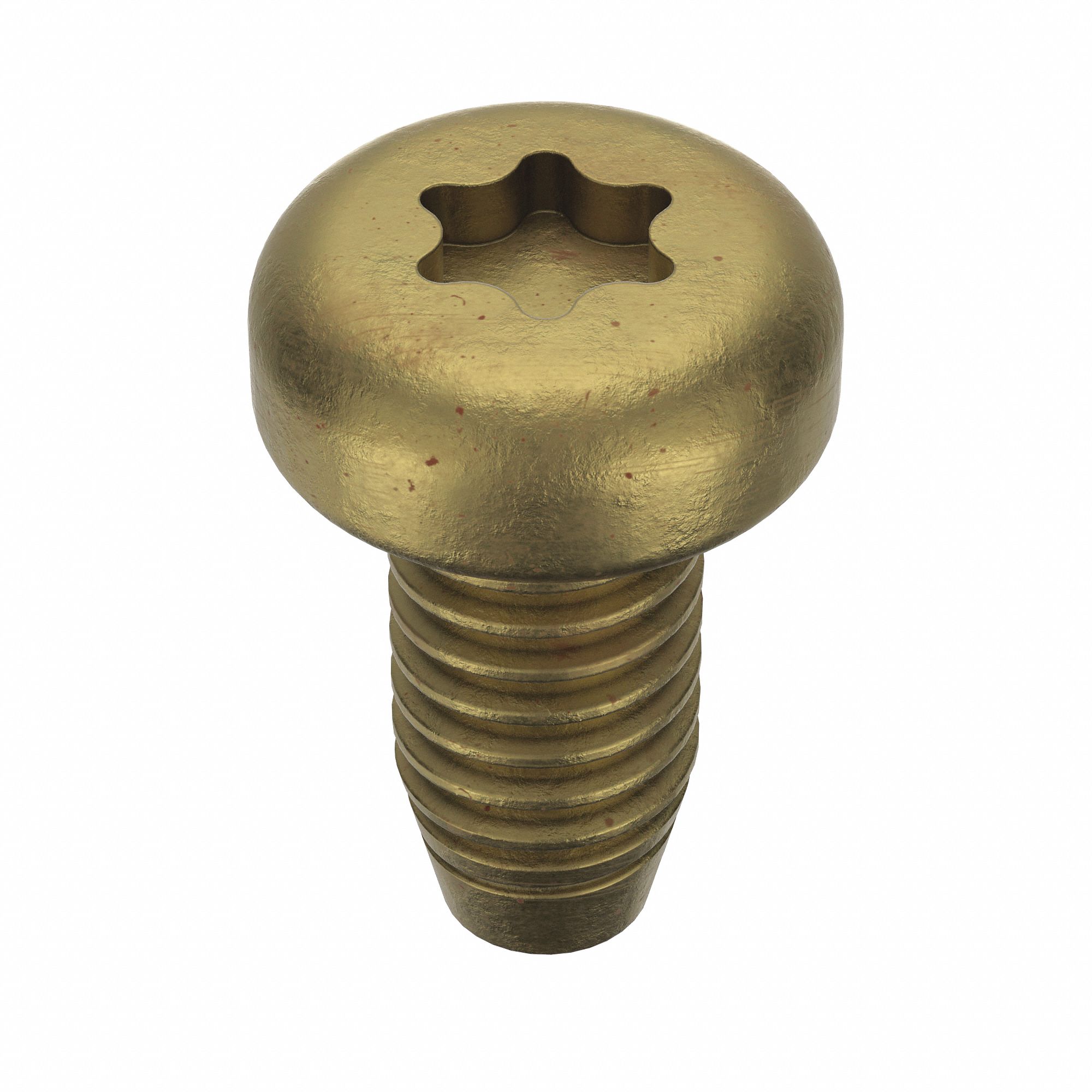 Thread-Forming Screw: M2.5 Size, 5 mm Lg, Pan, Torx®/Star, Steel, Zinc-Plated, 25 PK