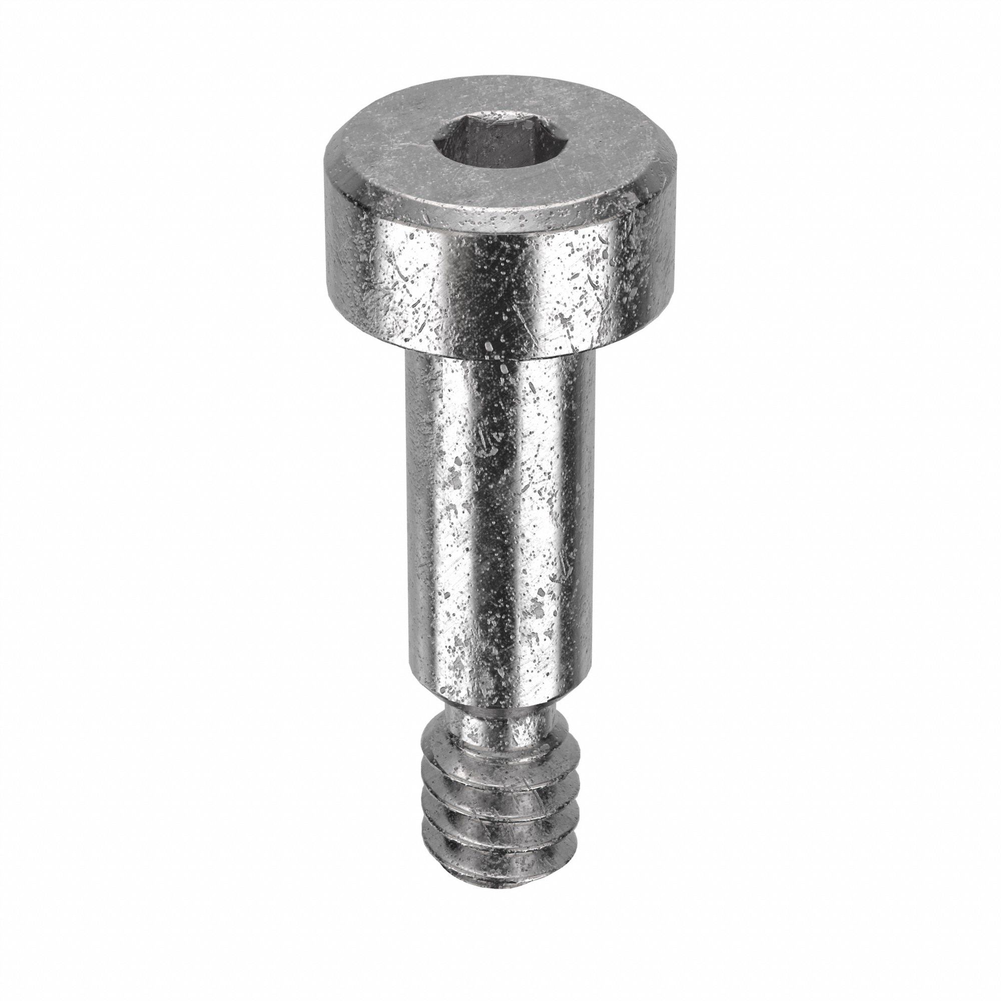 Shoulder Screw: Locking Precision, 6-32 Thr Size, 3/16 in Thr Lg, 3/8 in Shoulder Lg, Std, 5 PK