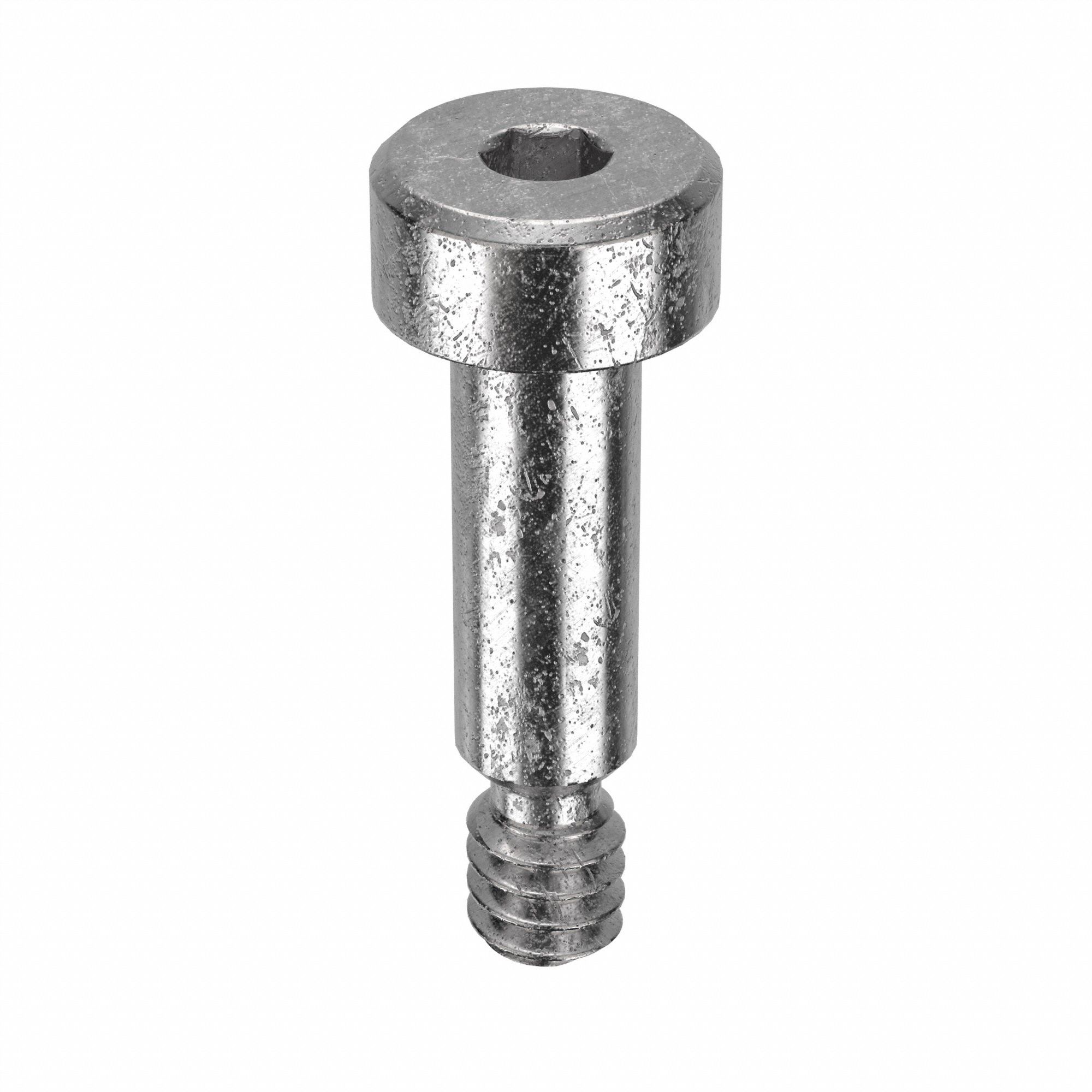 Shoulder Screw: Locking Precision, 6-32 Thr Size, 3/16 in Thr Lg, 7/16 in Shoulder Lg, Std, 5 PK