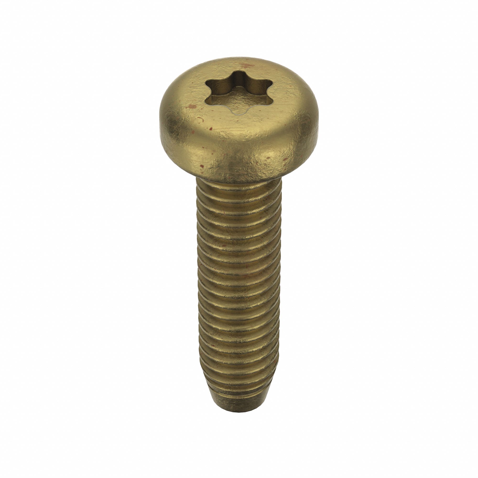 Thread-Forming Screw: M2.5 Size, 10 mm Lg, Pan, Torx®/Star, Steel, Zinc-Plated, 25 PK