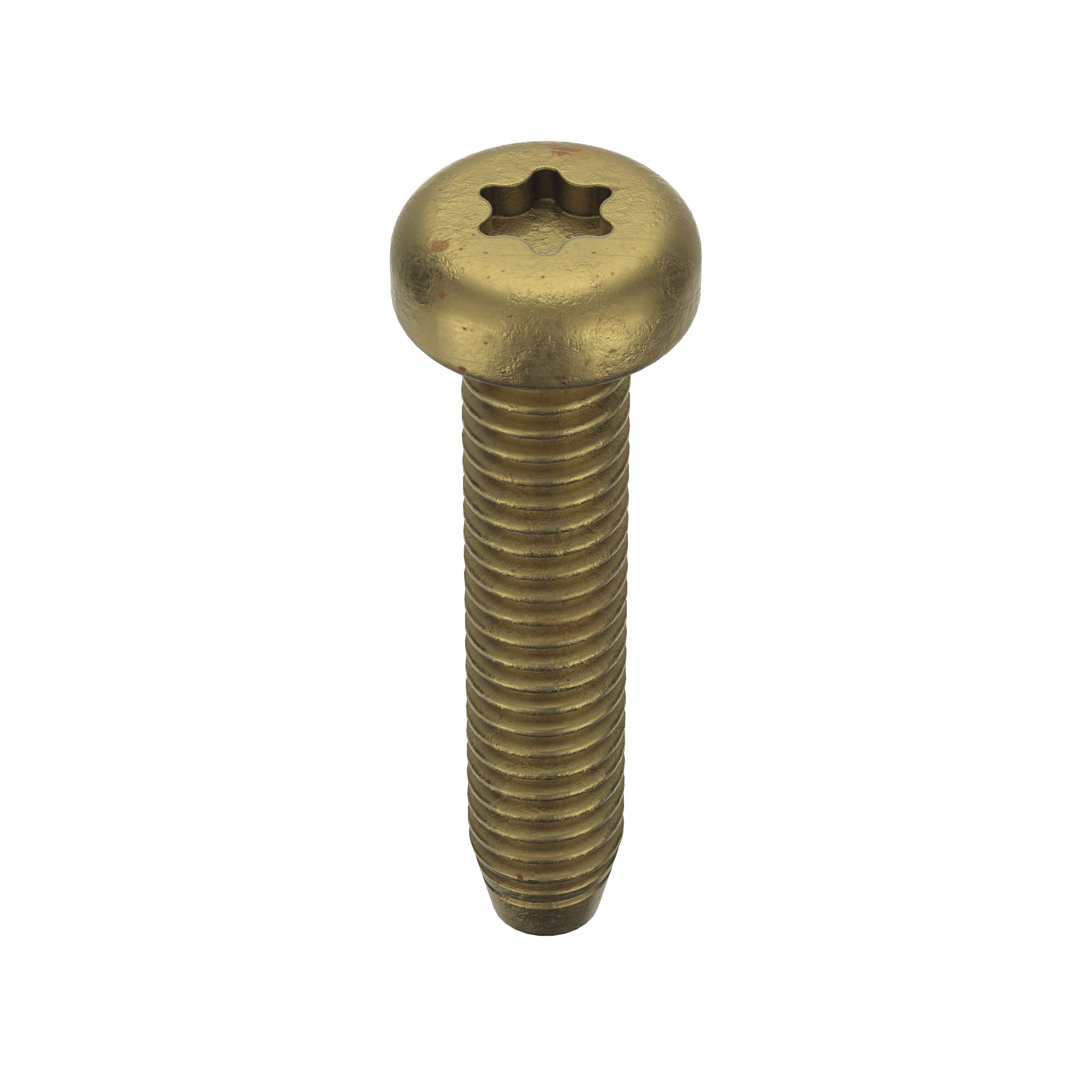 Thread-Forming Screw: M2.5 Size, 12 mm Lg, Pan, Torx®/Star, Steel, Zinc-Plated, 25 PK