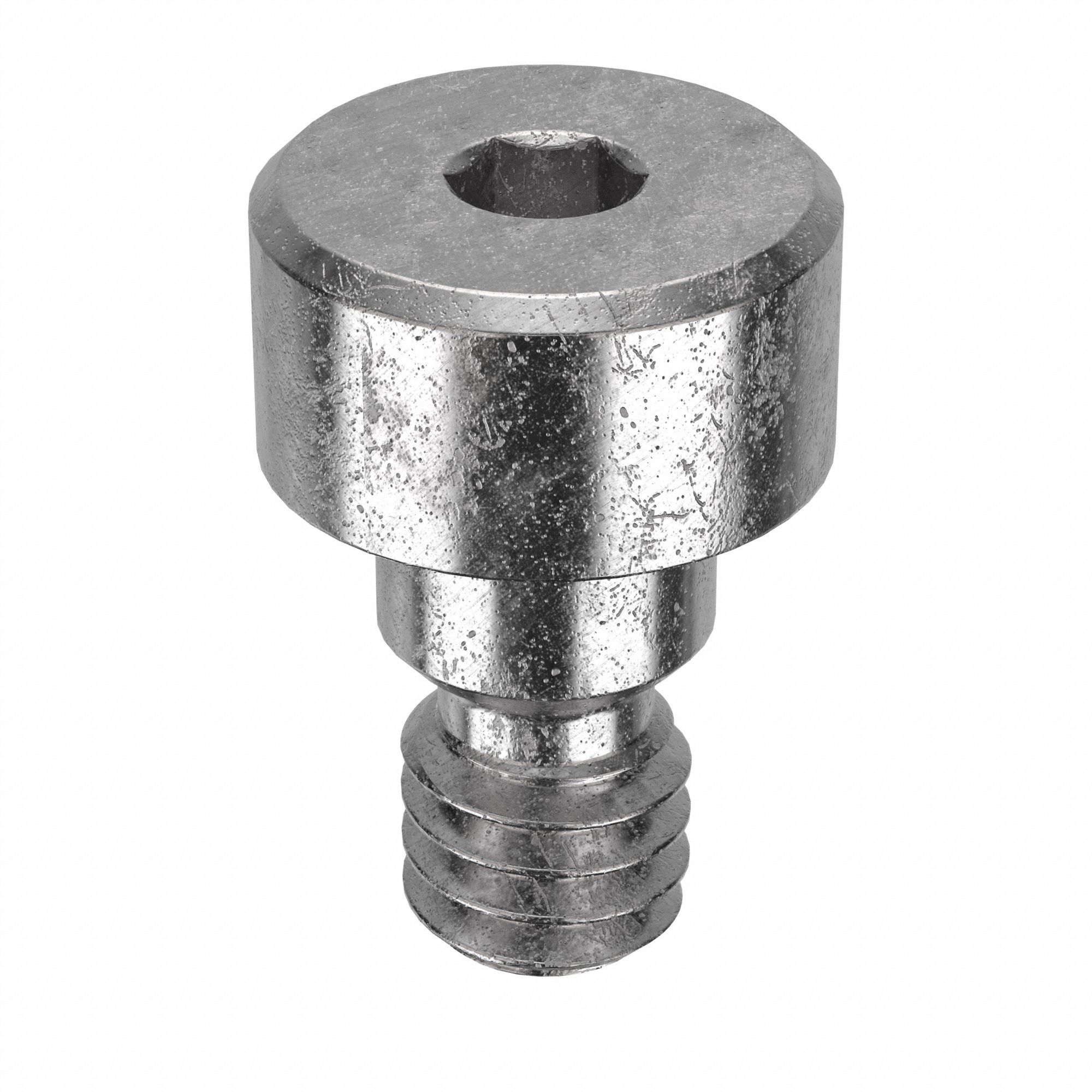 Shoulder Screw: Locking Precision, 8-32 Thr Size, 3/16 in Thr Lg, 1/8 in Shoulder Lg, Std, 5 PK