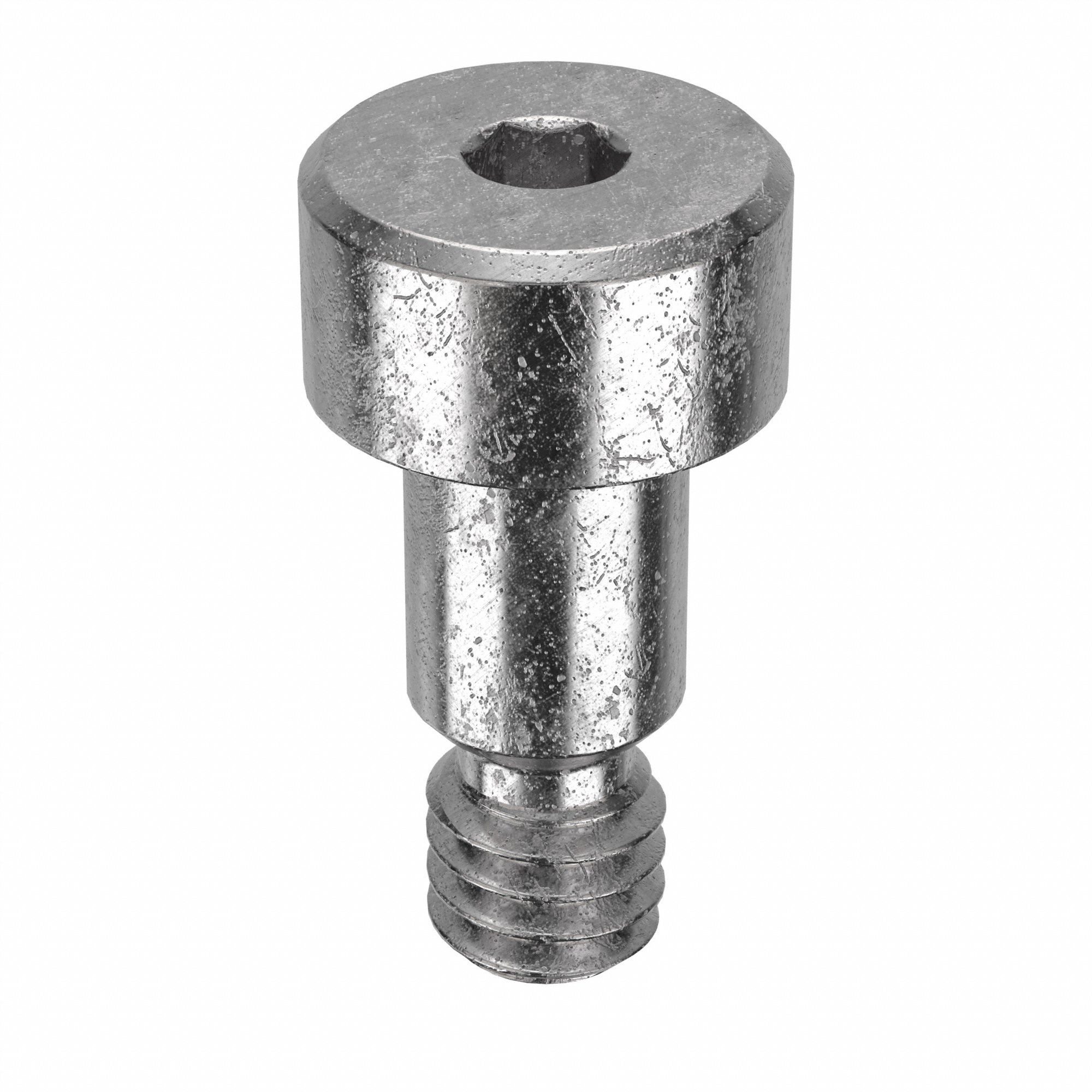 Shoulder Screw: Locking Precision, 8-32 Thr Size, 3/16 in Thr Lg, 1/4 in Shoulder Lg, Std, 5 PK