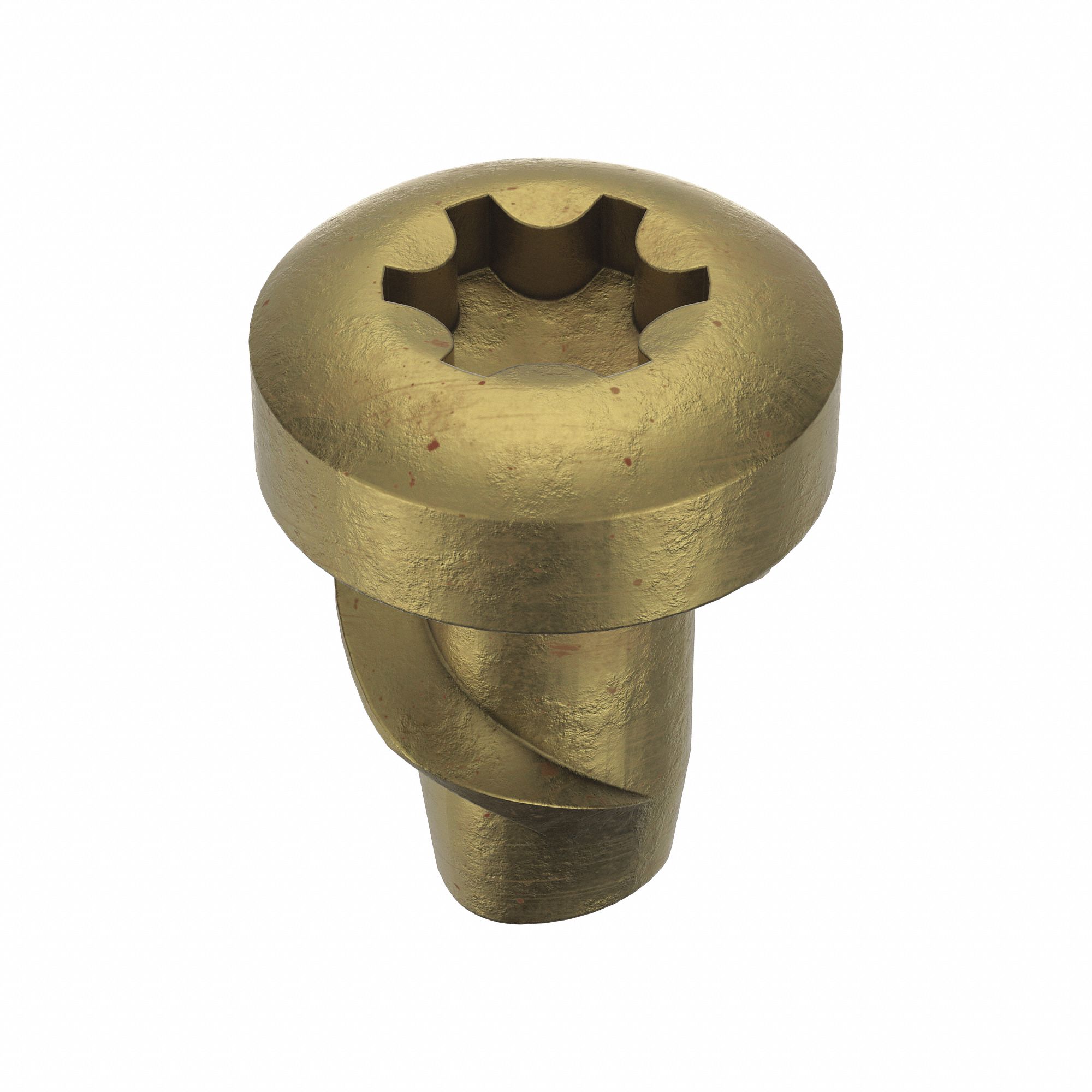 Thread-Forming Screw: M1.6 Size, 3 mm Lg, Pan, Torx®/Star, Steel, Zinc-Plated, 25 PK