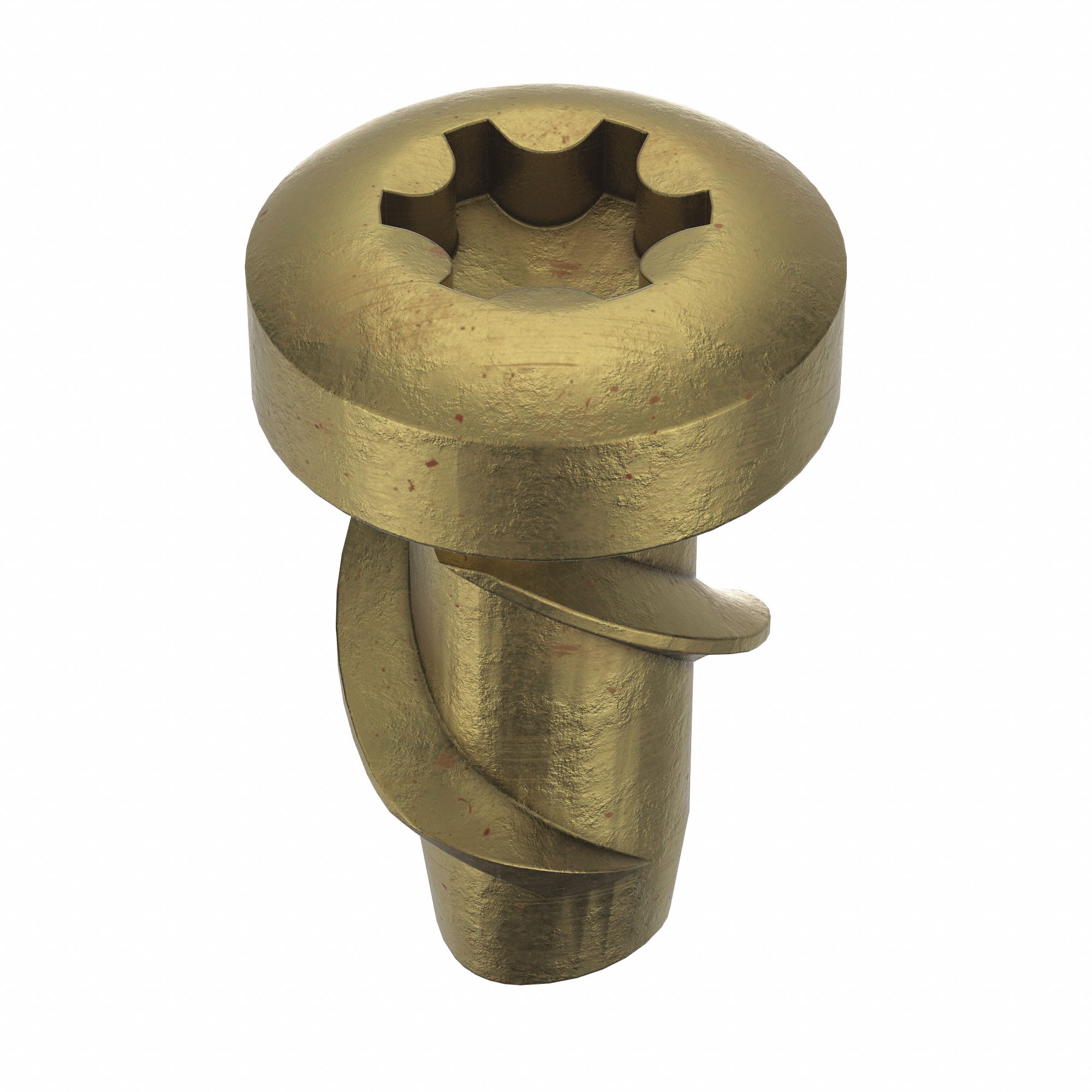 Thread-Forming Screw: M1.6 Size, 4 mm Lg, Pan, Torx®/Star, Steel, Zinc-Plated, 25 PK