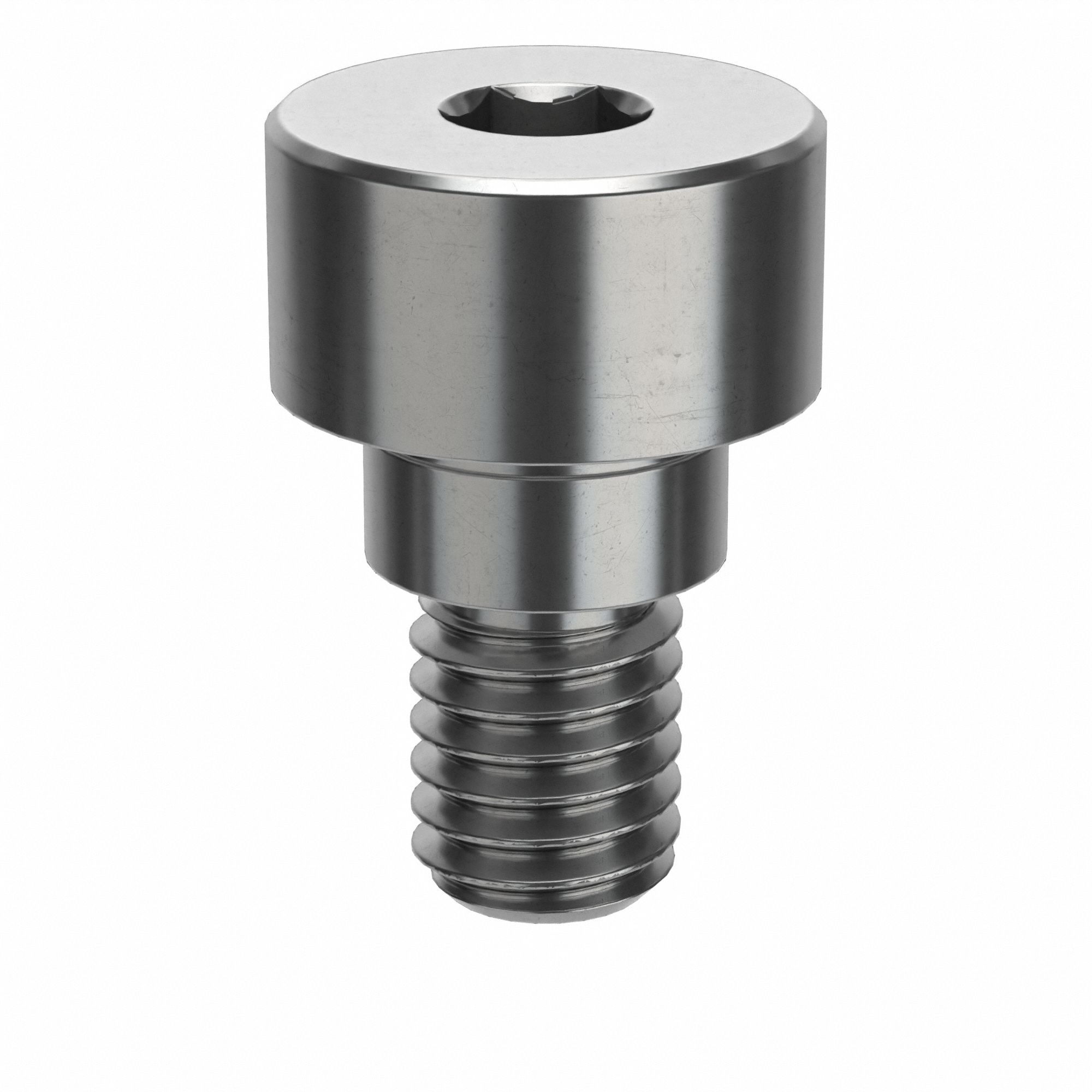 Shoulder Screw: Locking Precision, 10-32 Thr Size, 1/4 in Thr Lg, 1/8 in Shoulder Lg, Std, 5 PK