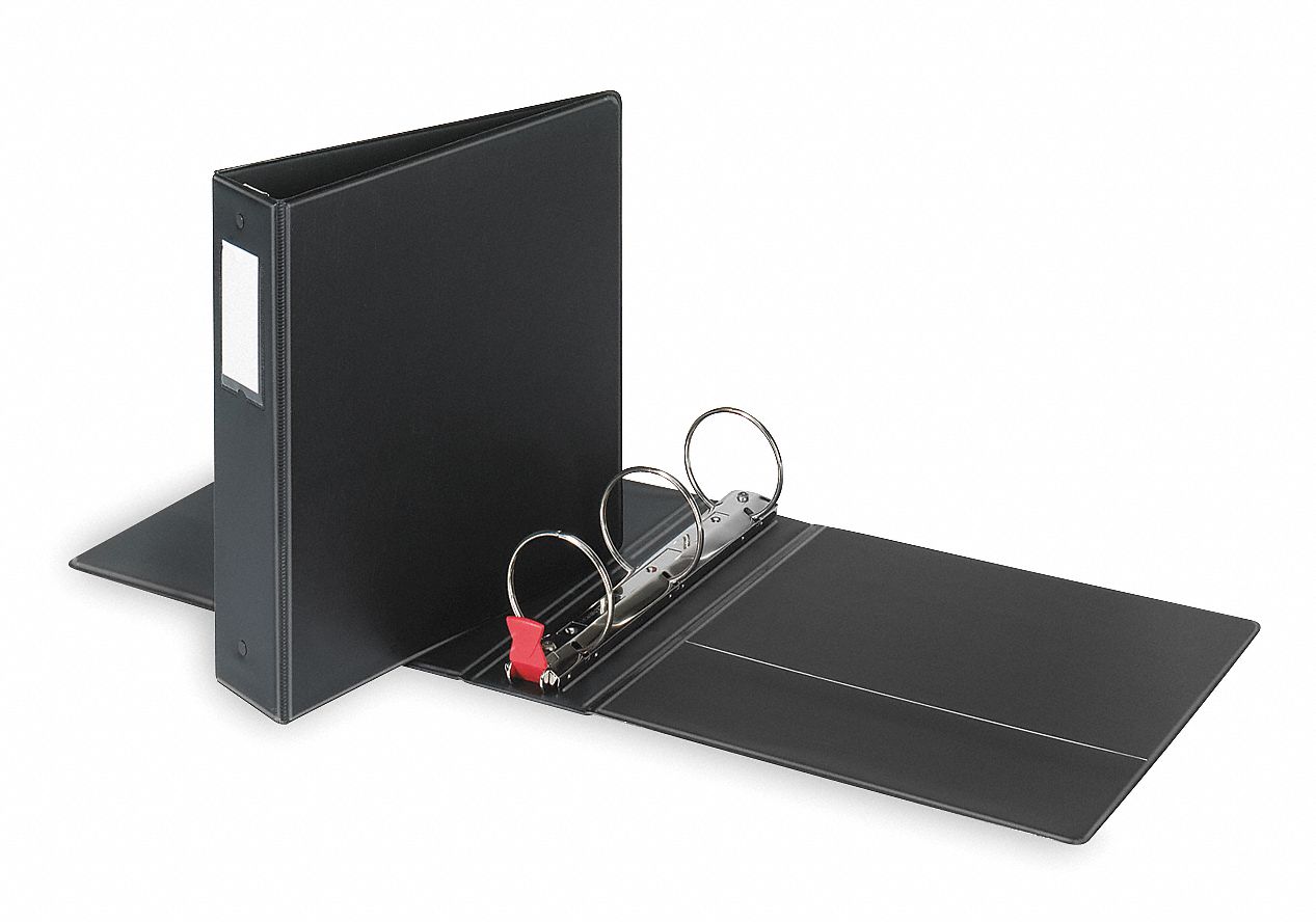 Round Ring Binder,Blk,425 Sheet Capacity Grainger