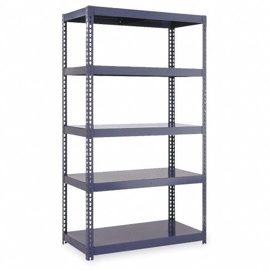 Edsal Heavy-Duty Gray 16-Gauge Boltless Steel Shelving