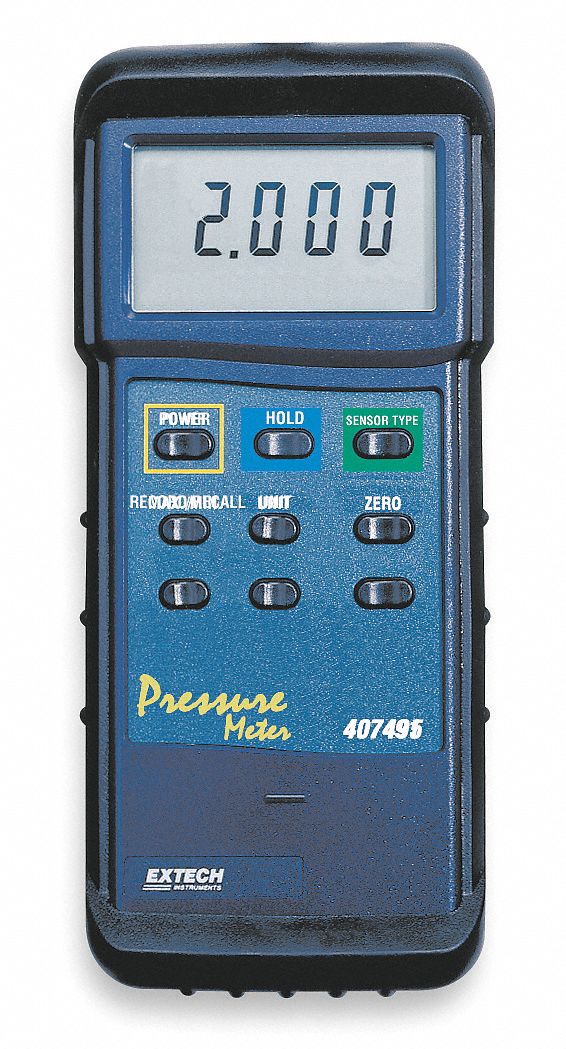 Digital Heavy Duty Pressure Meter - Grainger