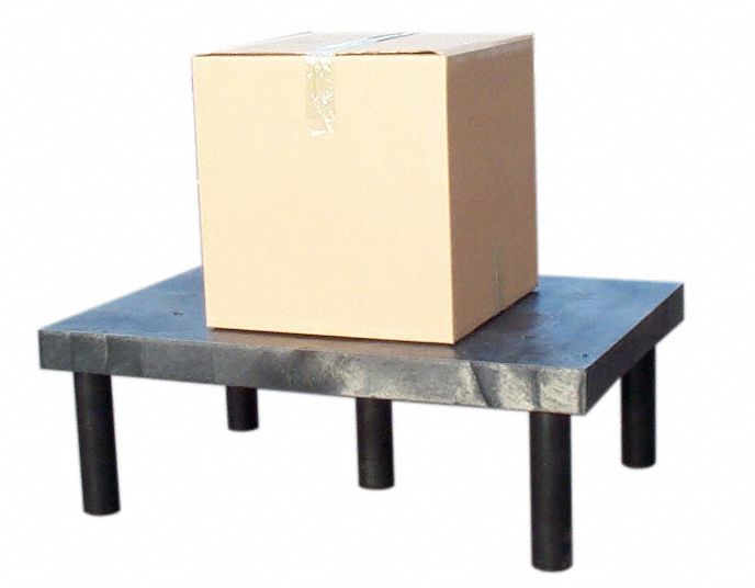 STRUCTURAL PLASTICS Dunnage Rack: Assembled, Snap-Together, 12 in x 24 ...