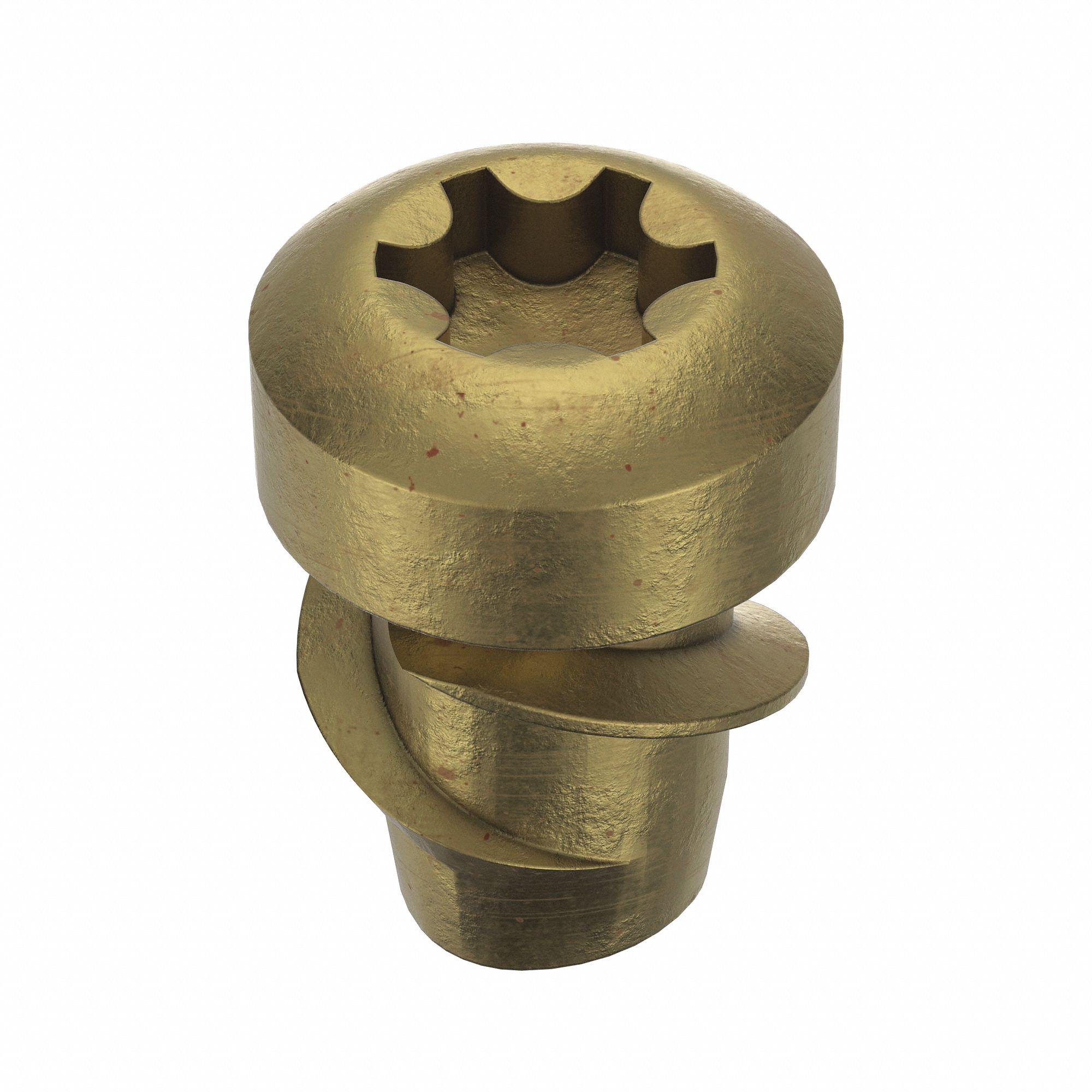 Thread-Forming Screw: M2.5 Size, 4 mm Lg, Pan, Torx®/Star, Steel, Zinc-Plated, 25 PK