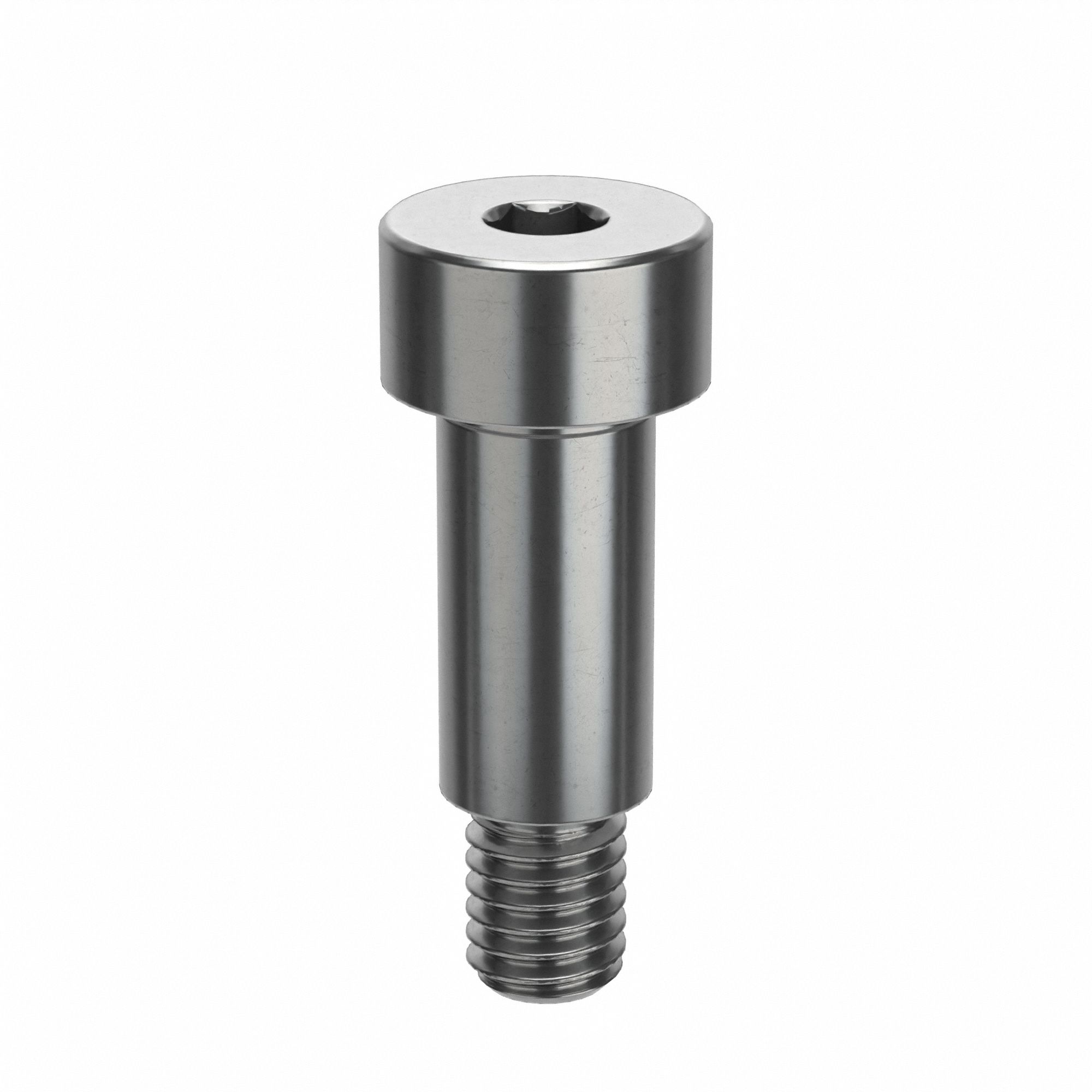 Shoulder Screw: Locking Precision, 10-32 Thr Size, 1/4 in Thr Lg, 1/2 in Shoulder Lg, Std, 5 PK