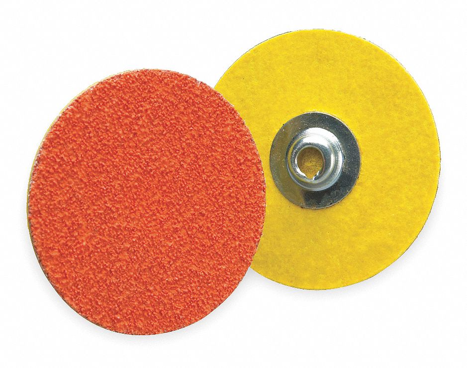QUICK-CHANGE SANDING DISC, TS, 1½ IN, CERAMIC, 80 GRIT, 3-PLY WEIGHT POLYESTER, BLAZE R980P