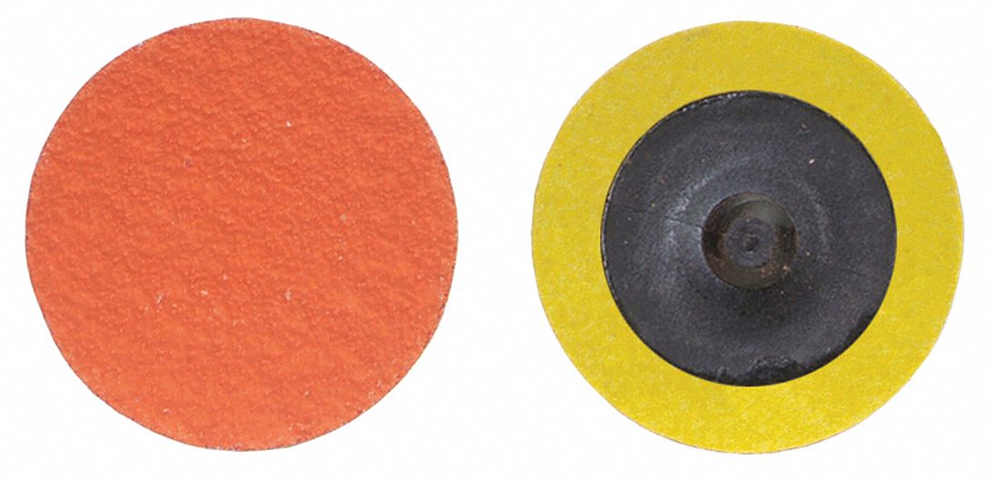 Quick-Change Sanding Disc: TR, 1-1/2", Ceramic, 60 Grit, 3-Ply Wt Polyester, Blaze R980P
