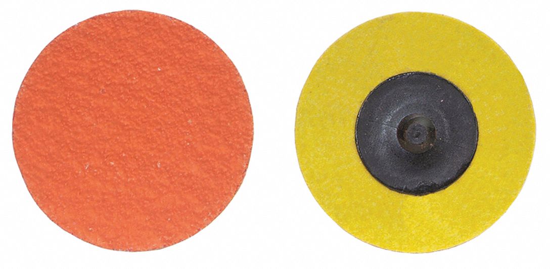 Quick-Change Sanding Disc: TR, 3", Ceramic, 60 Grit, 3-Ply Wt Polyester, Blaze R980P, 25 PK
