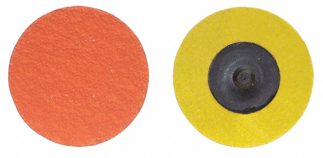 Quick-Change Sanding Disc: TR, 3", Ceramic, 80 Grit, 3-Ply Wt Polyester, Blaze R980P, 25 PK