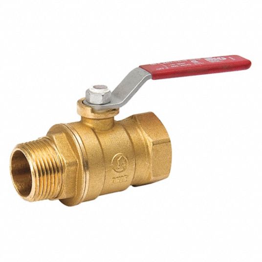 Grainger Approved Ball Valve Brass Inline 2 Piece Pipe Size 1 1 2 In Connection Type Fnpt X Mnpt 1pyt4 107 327 Grainger