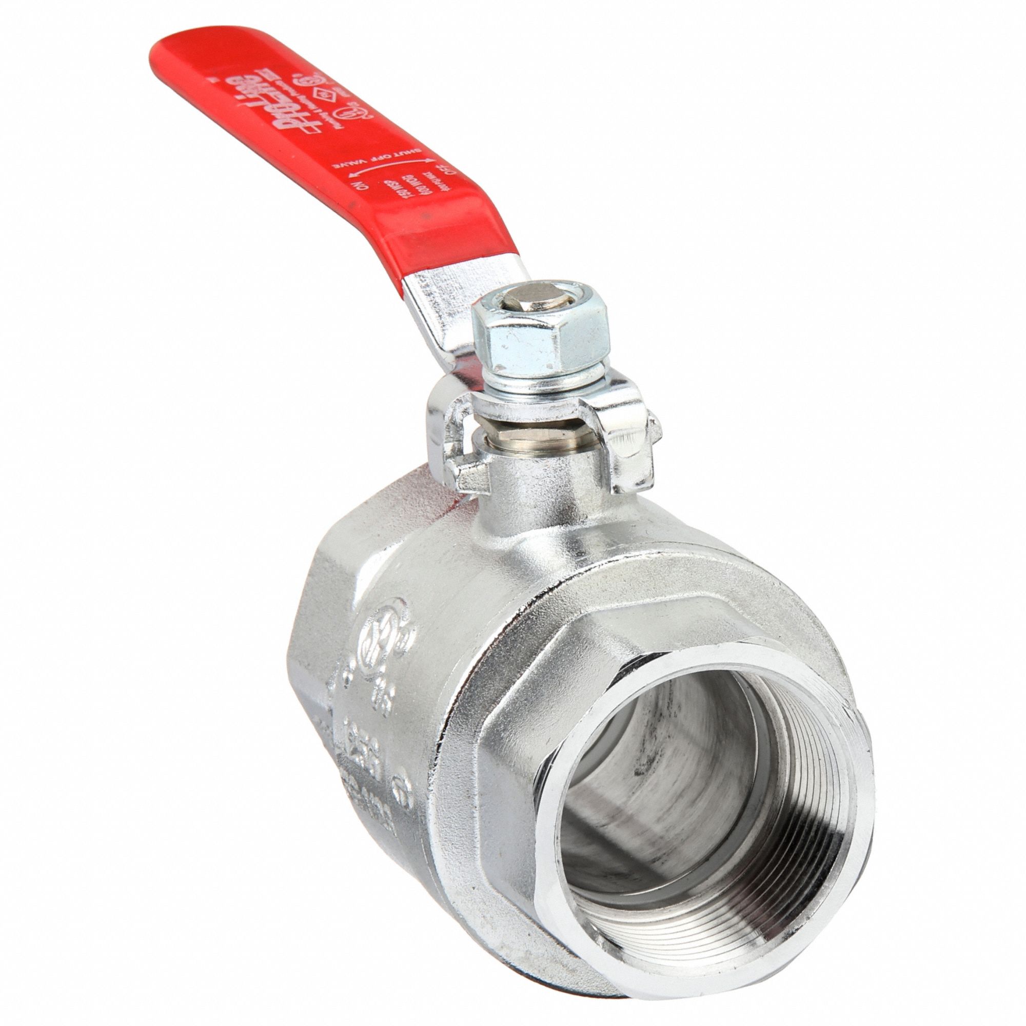 Manual Two-Way Ball Valve: 1 1/2 in, Chrome-Plated Brass, Straight, FIP x FIP, Lever