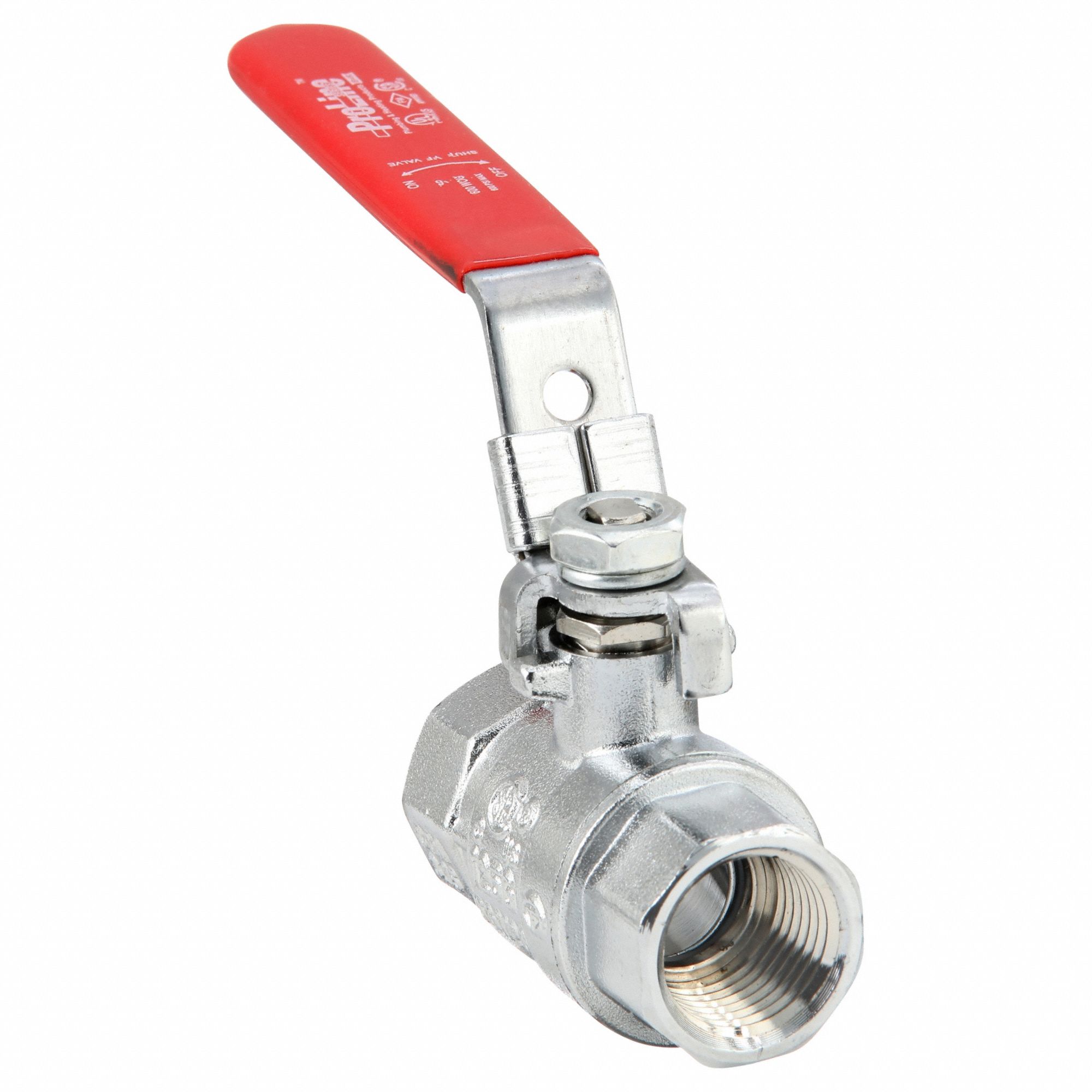 1/2 in, Chrome-Plated Brass, Manual Two-Way Ball Valve - 1PYV1|107-823 ...