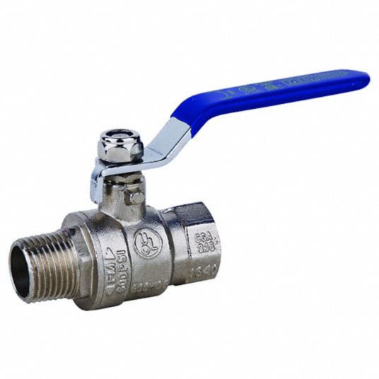 Grainger Approved Ball Valve: 1 In Pipe Size, Full, 900 Psi Cwp Max 