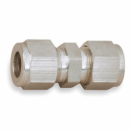 Parker Stainless Steel Pipe Fitting Straight Union x1/2in OD 