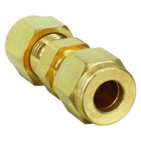 PARKER 6SC6-B-GR 3/8 BRASS A-LOK COMPRESSION FITTING Lot Of 4 NEW sp16