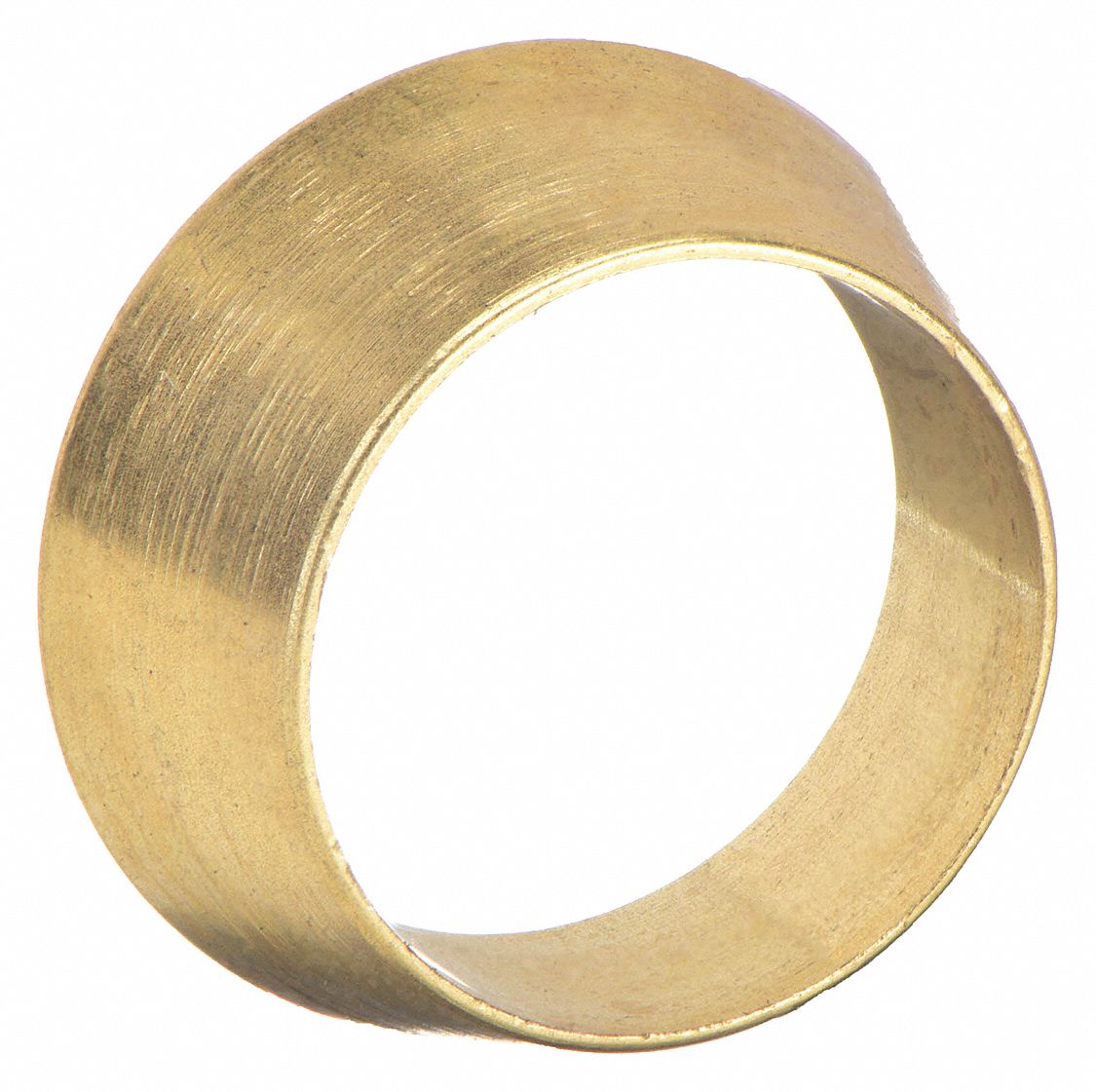 Compression Fitting Ferrule: 1/2 in OD Size, Compression, Brass