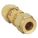 UNION: BRASS, FOR ¼ IN X ¼ IN TUBE OD, COMPRESSION X COMPRESSION, 1⅝ IN L, CPI