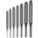DRIVE PIN PUNCH SET, 1/16 IN/3/32 IN/⅛ IN/5/32 IN/3/16 IN/7/32 IN/¼ IN TIP DIA, 7 PIECES, STEEL