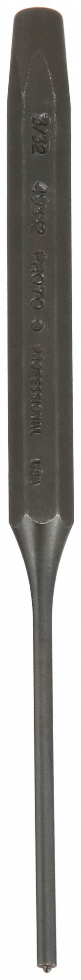 1/8 in Tip Dia, 5/16 in Shank Wd, Roll Pin Punch - 1Q760|J49018