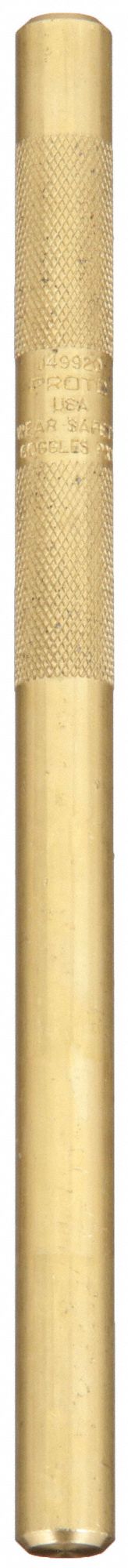 Round Drift Punch: 1/2 in Tip Size, Hexagon, 1/2 in Shank Wd, 8 in Overall Lg