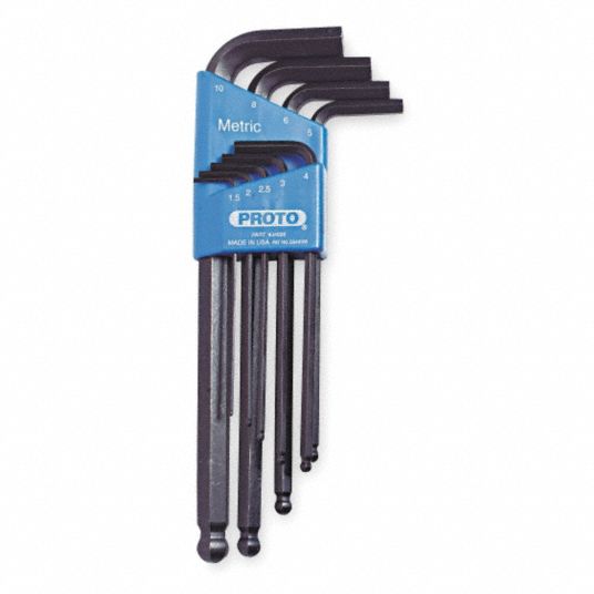 Hex Key Set, Metric, 9-Piece