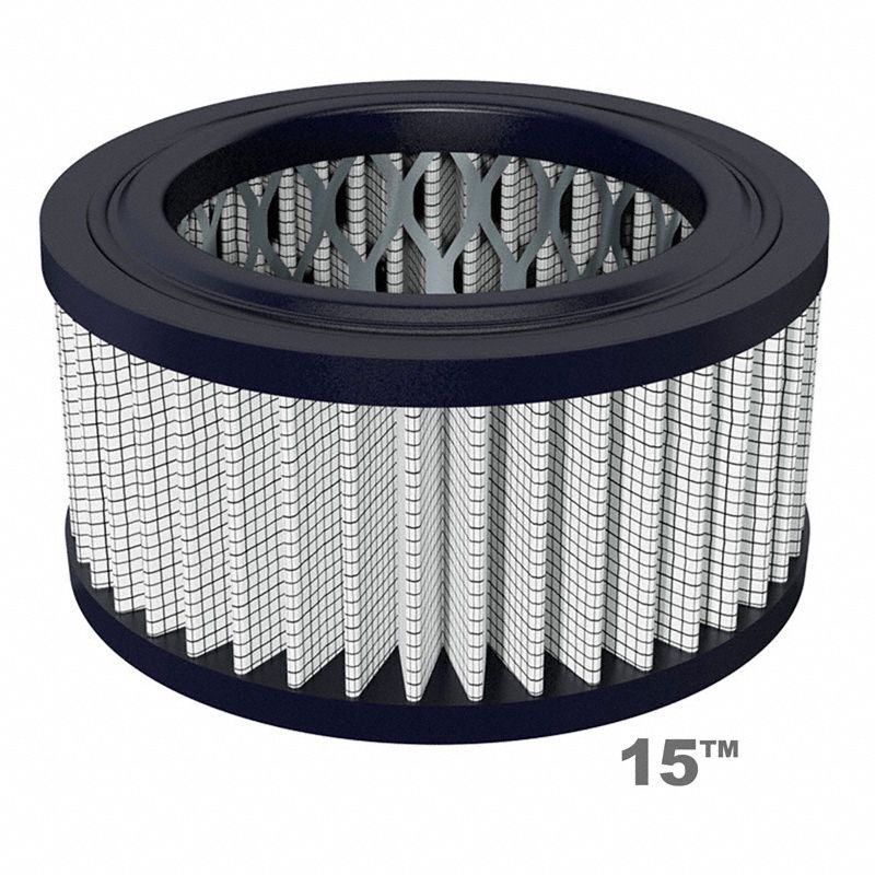 SOLBERG Filter Element: Polyester, 2.31 in Overall Ht, 3 in Inside Dia ...