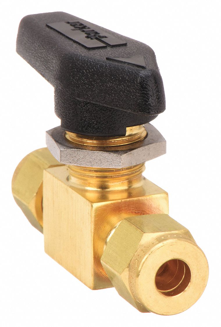 PARKER, 1/8 in, Brass, Manual Two-Way Ball Valve - 1RAJ4|2Z-MB2LPFA-BP ...