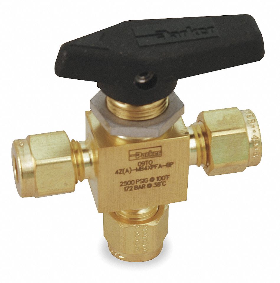 3 way ball valve brass